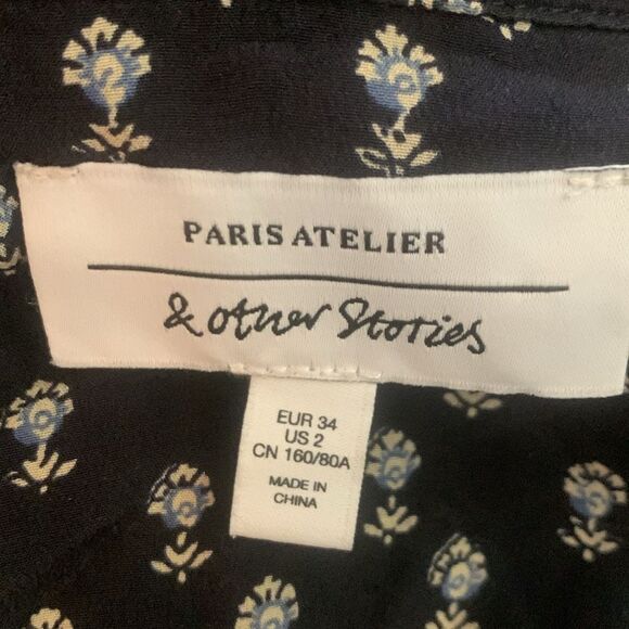 & Other Stories Silk Floral Print blouse - Picture 10 of 10